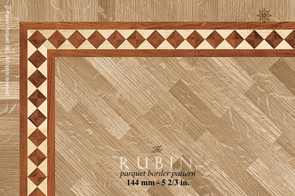 The RUBIN hardwood floor border