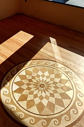 1 - The NEPTUNE hardwood floor medallion