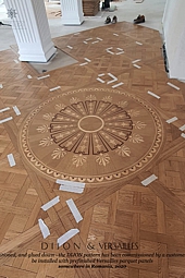 No.24-The DIJON parquet floor medallion installed