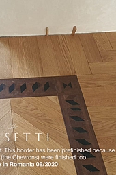 No.43-The FARSETTI hardwood floor border installation