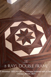 No.46-8 RAYS DF II wood medallion