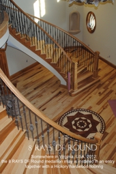 No.51-8 RAYS DF ROUND wood medallion installation