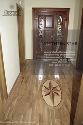 No.63-NORTHERN STAR wood floor medallion