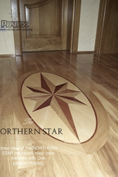 No.65-NORTHERN STAR hardwood floor medallion