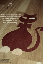 No.77-KITTY - the wood floor inlay inset