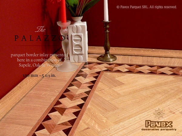 The PALAZZO hardwood floor border inlay