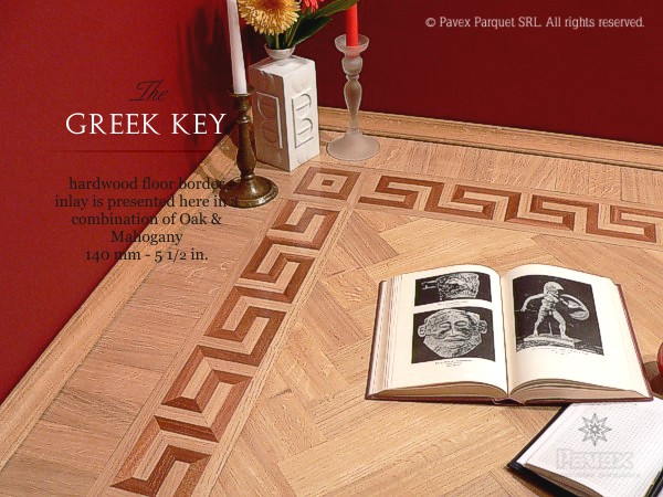 The GREEK KEY border inlay