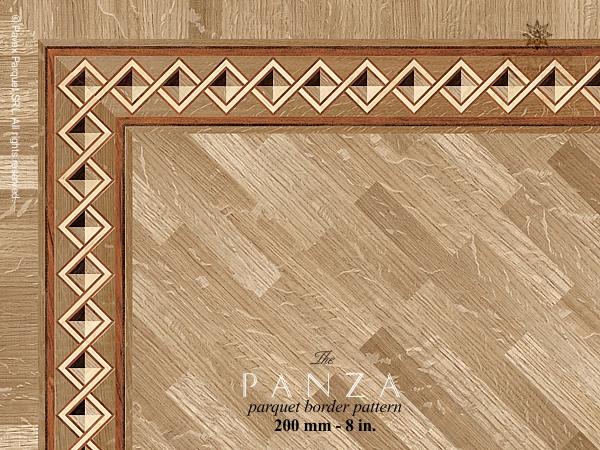 The PANZA hardwood border pattern