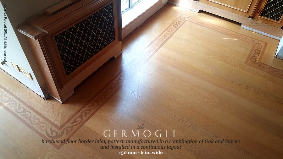 No.166-The GERMOGLI hardwood floor border installed