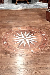 No.170-COMPASS II hardwood floor medallion