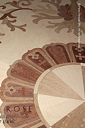 Famille-Rose Wood Floor Medallion Pattern