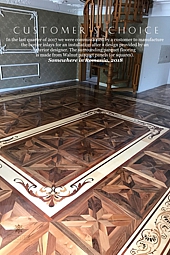 A CUSTOMER CHOICE parquet floor border inlay