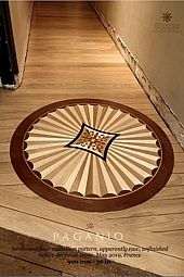 The PAGANIO hardwood floor medallion