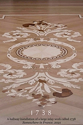 The 1738 parquet floor medallion inlay