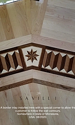 The SAVILL I hardwood floor border pattern