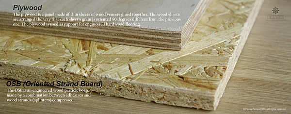 Plywood vs OSB in wood floor inlays installations