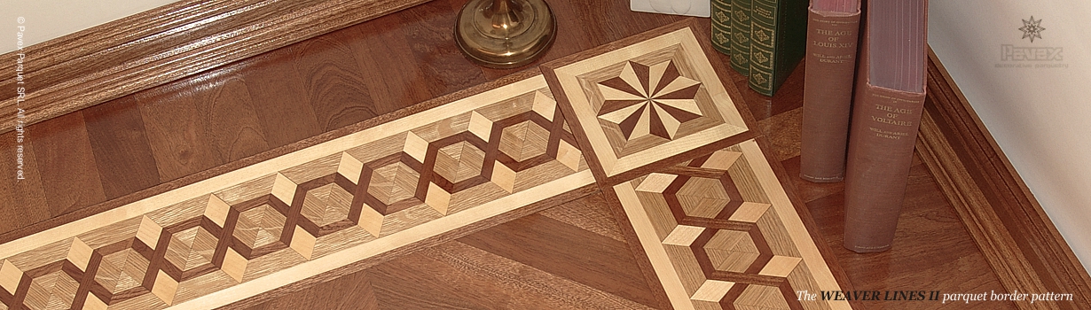 Hardwood floor border inlay image
