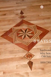 No.112-8 RAYS Marq wood floor medallion