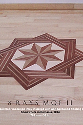 No.159-8 RAYS MQF II hardwood floor medallion inlay