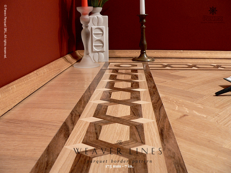 No.13: The Weaver Lines wood floor border - closeview