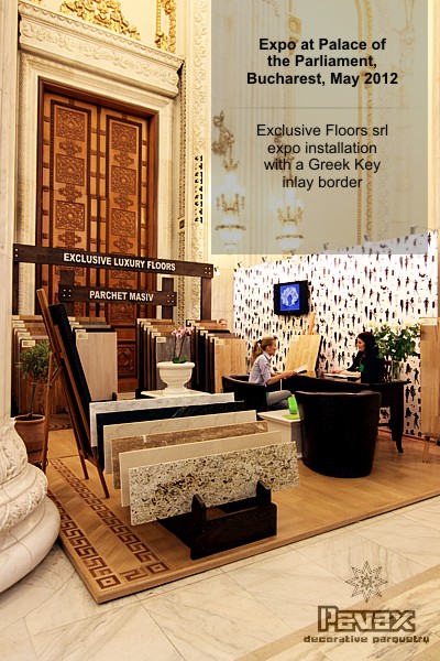 No.48: The Greek Key hardwood border inlay at expo in Bucharest