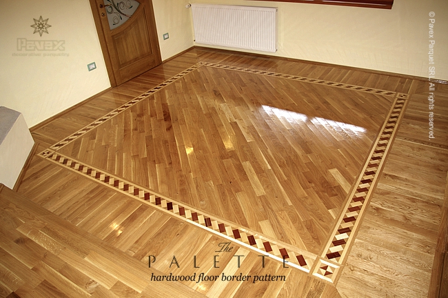 No.72: The Palette hardwood floor border inlay